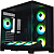 ������ XASTRA QW500 7ARGB-FC-C6-UC Black ATX/Aquarium/Screewless/1x120mm+2x360mm ARGB PWM FC fans/Argb+PWM HUB 6port/Type-C/ QW500-2FA36A-1FC12-C6-UC