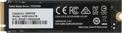 ���������� SSD Gigabyte PCIe 5.0 x4 4000GB AG514K4TB Aorus Gen5 14000 M.2 2280