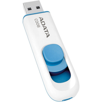 USB ������ ADATA C008 16Gb white/blue USB 2.0