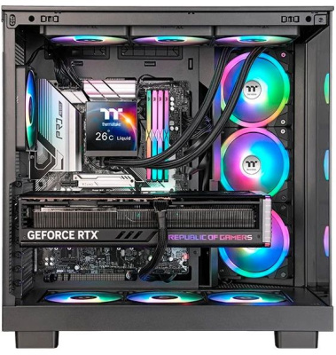 ������� �������� ���������� Thermaltake MAGFloe 420 Ultra, LCD, 4-pin, ARGB, 140��, ������, retail (CL-W451-PL14SW-A)