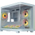 ������ XASTRA QR600M 6ARGB C10-UC White mATX/Aquarium/ Curve Glass /Led Strip/6x120mm ARGB PWM FM fans/ Argb+PWM HUB 10port / Type-C/ QR600M-6FM12A-C10-UC-L-WH