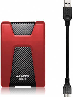 ������� ������� ���� 2Tb A-DATA HD650 Red (AHD650-2TU31-CRD)