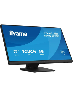 ������� Iiyama 27" ProLite T2754MSC-B2AG ������ IPS LED 4ms 16:9 HDMI M/M ��������� HAS 1000:1 300cd 178��/178�� 1920x1080 75Hz VGA DP FHD USB Touch 2.9��