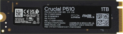 ������������� ���������� SSD Crucial P510 1TB PCIe Gen5 NVMe M.2 SSD CT1000P510SSD8