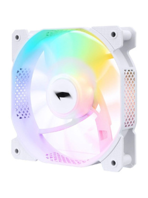 ���������� 1STPLAYER F1 White / 120mm FRGB 12V 3pin 0.25A 1100rpm 41.9cfm 23.2dBA / Bulk