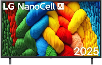 ��������� LG 65" 65NANO80A6B.ARUG, NanoCell, 4K Ultra HD, ����� ����, ����� ��, WebOS