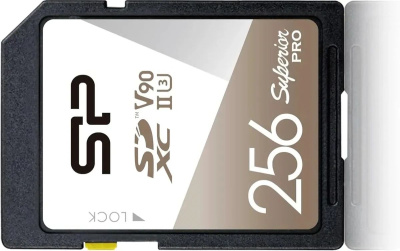 ���� ����� SDXC 256GB Silicon Power SP256GBSDXJA2V10 Superior Pro w/o adapter
