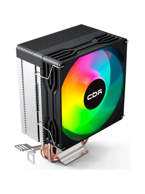 ����� ��� ���������� CBR CBR-CC-2115-RGB-PWM, Al+Cu, 2 heat pipes, TDP 115W, 90mm Fan, 2600RPM, HB, RGB, PWM, 32db
