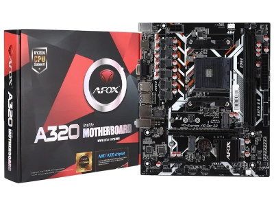 ����������� ����� Afox AMD A320 AM4 mATX, Ret