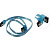 Кабель Vention KDDSD SATA 3 M/SATA 3 M угол 90 с защелками, голубой - 0.5 м