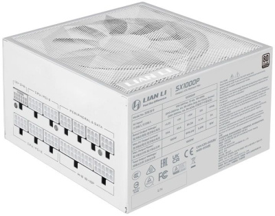 ���� ������� Lian Li SX1000P / White / ATX 3.1, 1000W, 80 PLUS Platinum, PCIe 5.1, APFC, 120mm FDB Fan, Fully Modular / G9P.SX1000P.W000.RU