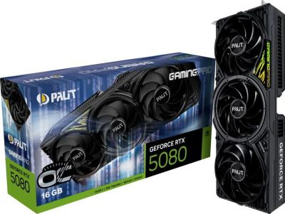 ���������� Palit NVIDIA GeForce RTX 5080 GamingPro OC V1 16GB, GDDR7, Ret (NE75080S19T2-GB2031Y)