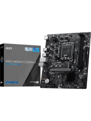 ����������� ����� MSI PRO H610M-S DDR4 II Soc-1700 Intel H610 2xDDR4 mATX AC`97 8ch(7.1) GbLAN+HDMI