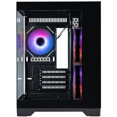 ������ 1STPLAYER MEGAVIEW MV5-TP ARGB Black / mATX / 3x120mm ARGB fans / MV5-TP-BK-2FC7R-1FC7
