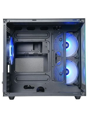 ������ DEFENDER NovaCube MINITOWER Micro-ATX Mini-ITX W/O PSU 3x12cm ARGB Fan 2�USB1.1+3.0 3.5jack ������ c �����