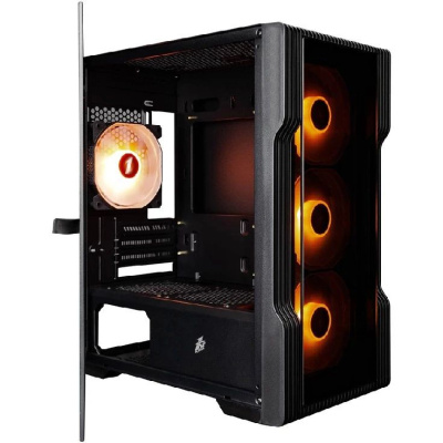 ������ 1STPLAYER TRILOBITE T3-G ARGB Black / mATX / 4x120mm ARGB fans / T3-G-BK-4F7