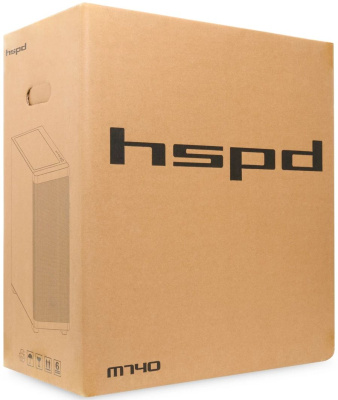 ������ �� ��� ����� ������� HSPD M740, Mesh Mid Tower, white, M740-TGWH-ARGB
