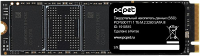 ���������� SSD 1Tb PC Pet PCPS001T1,  SATA III, M.2 2280, OEM