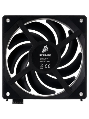 ���������� 1STPLAYER XF7R Black / 120mm Reverse ARGB 3pin 5V PWM 4pin 12V 600-2000rpm 56.8cfm 33.12dBA / XF7R-BK-1IN1