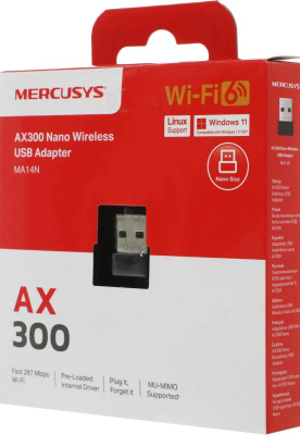 Wi-Fi ������� Mercusys MA14N ��300 USB 2.0
