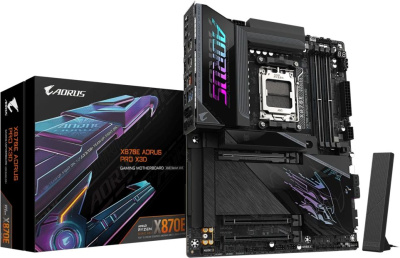 ����������� ����� Gigabyte X870E AORUS PRO X3D, Socket AM5, AMD X870E, ATX, Ret