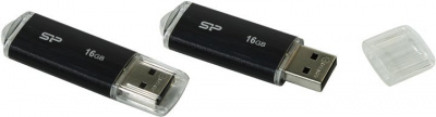 USB Flash ���������� 16Gb Silicon Power Ultima U02 Black (SP016GBUF2U02V1K)