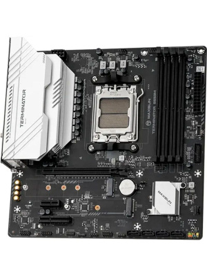 ����������� ����� MAXSUN MS-Terminator B650M (Socket AM5, mATX, 4*DDR5(192Gb), DP/HDMI, 4*SATA3, 2*M.2, 1*PCIEx16/1*PCIEx4/1*PCIEx1, 2*USB 2.0, 4*USB 3.2, LAN 1*2.5G, RTL)