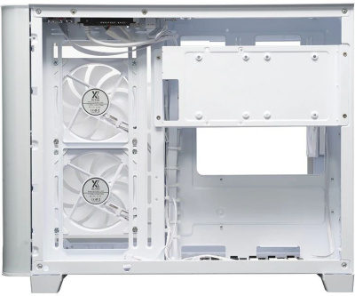 ������ XASTRA QR500M 3ARGB-FM-C10-UC White mATX/Aquarium/ 2 Curve Glass /3x120mm ARGB PWM FM fans/ Argb+PWM HUB 10port /Type-C/ QR500M-3FM12A-C10-UC-WH