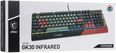 ���������� MSI GK30 INFRARED ������������ ������/������� USB for gamer LED (S11-04RUF01-CLA)