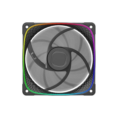 ���������� Geometric Future Squama 2503B Single Pack / 120mm, 2000 RPM, 69.11 CFM, 29.0 dBA, 5V ARGB, Black / 1F2503B112001