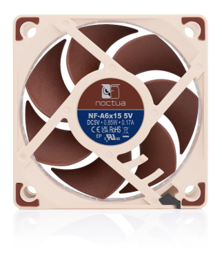 �e�������� ��� ������� Noctua NF-A6x15 5V (NF-A6x15 5V) - 60mm, 3500 ��/���, 19.8 ��, 3-pin