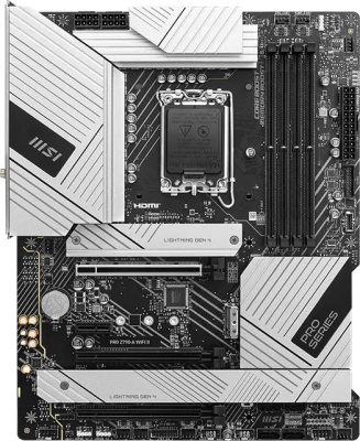 ����������� ����� MSI PRO Z790-A WIFI II, Socket LGA 1700, Intel Z790, ATX, Ret