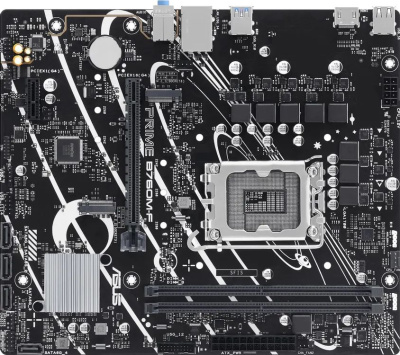 ����������� ����� Asus PRIME B760M-F, Socket LGA 1700, Intel B760, mATX, Ret 90MB1IK0-M0EAY0