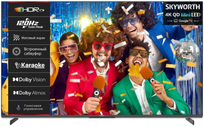 ��������� Skyworth OLED 55" 55X85G Magic Sound Karaoke TV 4K Ultra HD 120Hz Smart TV ������