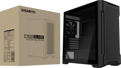 ������ mATX Gigabyte C102B GB-C102G, Midi-Tower, ��� ��, ������