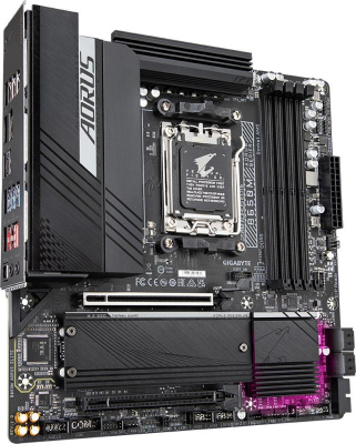 ����������� ����� Gigabyte B650M AORUS ELITE SocketAM5 AMD B650 mATX AC`97 8ch(7.1) 2.5Gg RAID+HDMI+DP