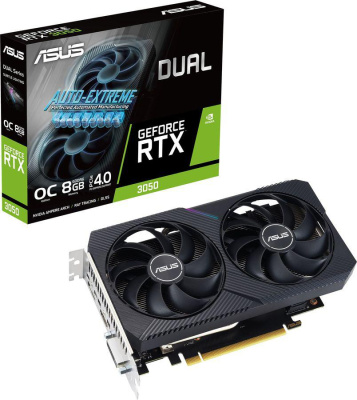 ���������� ASUS Dual GeForce RTX 3050 V2 OC Edition 8GB GDDR6 Ret (DUAL-RTX3050-O8G-V2)