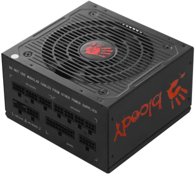 ���� ������� Bloody ATX 850W BD-PS850G 80+ gold (20+4pin) APFC 120mm fan 12xSATA Cab Manag RTL