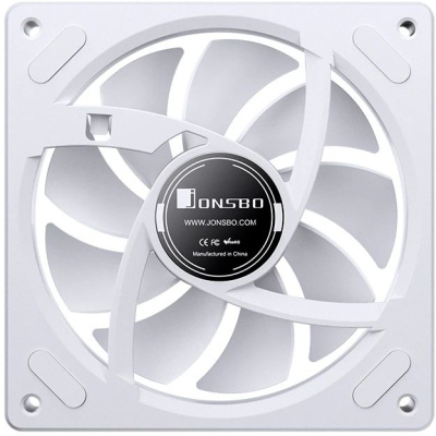 ����� ��� �������/ Case Cooler JONSBO ZA-120WR Reverse (120x120x28mm, 4-pin PWM, ARGB, 62.4CFM, 37.3dBA, 2400RPM, White)	