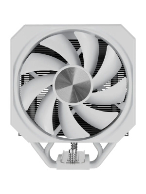 ����� upHere UP1TC4 White / 4HPx6mm, 230W TDP, single tower, 1x120mm fan, 600-1650RPM, 68 CFM, 25dBA, ARGB cover / UP1TC4