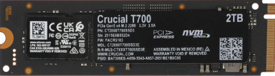 ������������� ���������� SSD Crucial T700 2TB PCIe Gen5 NVMe M.2 SSD CT2000T700SSD3