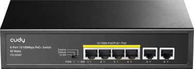 ���������� Cudy FS1006P (L2) 6x100����/� 4PoE+ 60W �������������
