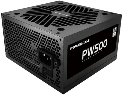 ���� ������� Powercase PW500 (80 Plus, ATX 2.31, 500W, APFC, DC-DC, 120mm Fan)  PS-500W-DC