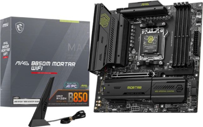 ����������� ����� MSI MAG B850M MORTAR WIFI, SocketAM5, AMD B850, mATX, Ret