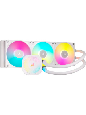 ������� ����������� ���������� Corsair iCUE LINK TITAN 360 RX RGB (360mm, White/ Fans: 3x120mm, 73.5CFM, 36dBA, 2100RPM/ S: 1851, 1700, AM5, AM4)