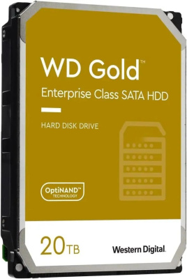 ������� ���� Western Digital 3.5" 20TB WD202KRYZ Gold SATA3, Cache 291MB, 7200 rpm