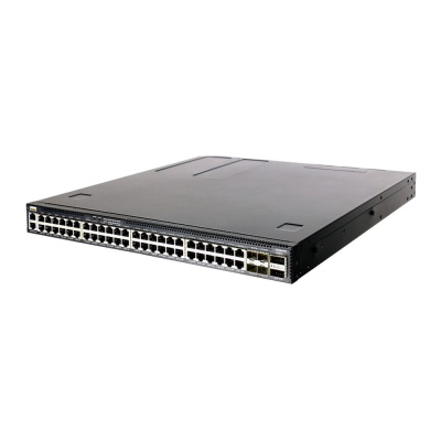 ���������� Edge-corE AS4630-54PE, 48-Port GE RJ45 port PoE++, 4x25G SFP+, 2 port 100G QSFP28 for stacking, Broadcom Trident 3, Dual-core Intel Denverton CPU, dual AC 1200W PSUs and 2 + 1 Fan Modules with port-to-power airflow, 2