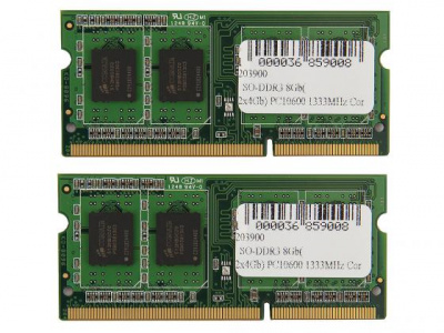    SO-DDR3 8Gb (2x4Gb) PC10600 1333MHz Corsair CMSA8GX3M2A1333C9