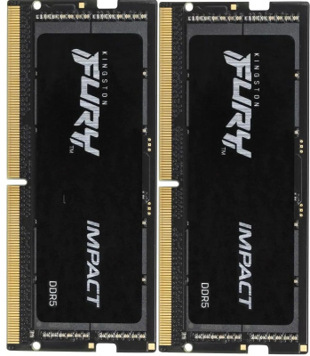 ������ SO-DIMM DDR 5 DIMM 32Gb PC44800, 5600Mhz, Kingston FURY Impact, CL40 (Kit of 2) KF556S40IBK2-32 retail