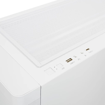 ������ �� ��� ����� ������� HSPD M740, Mesh Mid Tower, white, M740-TGWH-ARGB